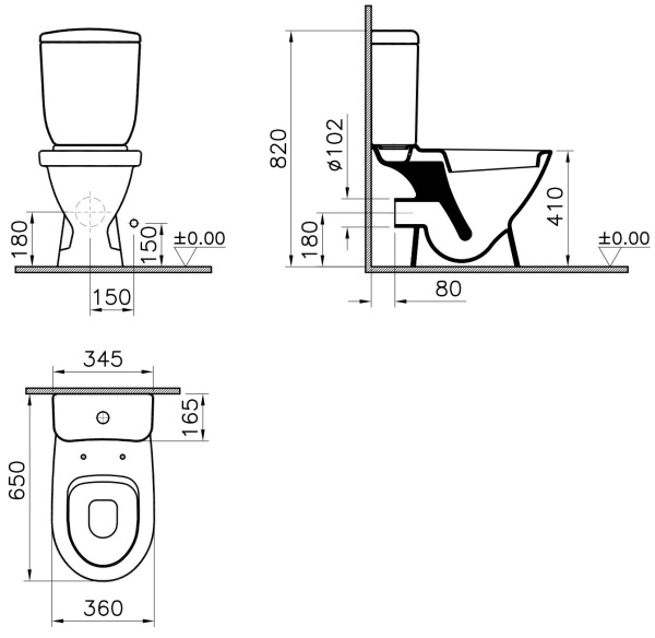 Унитаз-компакт Norm Blum 9839B099-7201