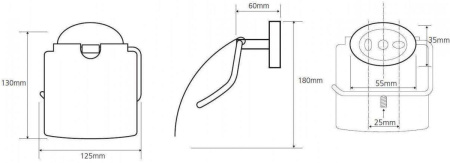 Держатель туалетной бумаги Bemeta Oval 118412011
