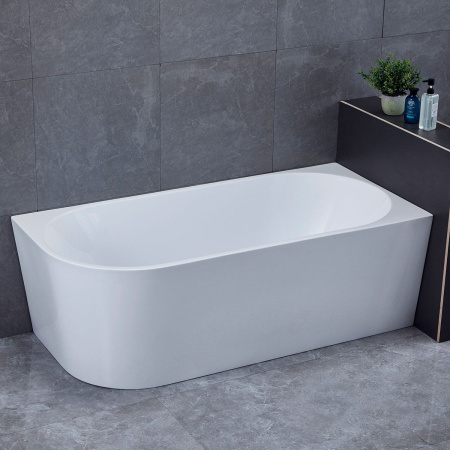 Ванна акриловая Vincea VBT-402-1600R, 1600*750*580, цвет белый, правая, щелевой перелив