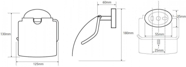 Держатель туалетной бумаги Bemeta Oval 118412011