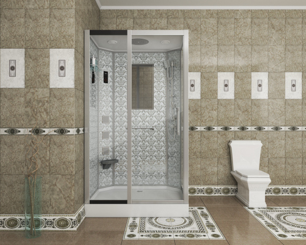 Душевая кабина Niagara Luxe NG-7711WL 90x120х215, низкий поддон, стенки белые