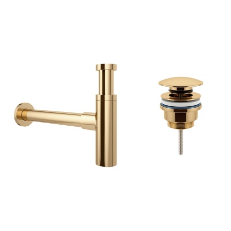 Комплект 3 в 1 Lavinia Boho Bathroom Sink 21520527: накладная фарфоровая раковина 60 см, металлический сифон, донный клапан
