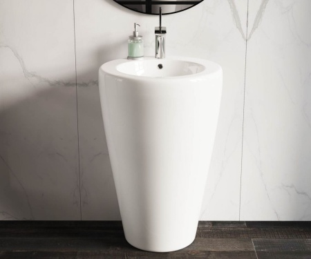 Умывальник Ceramicanova-моноблок, 1 отверстие под смеситель