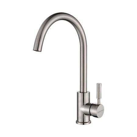 Смеситель для кухни HOLSTEIN, брашированная сталь, Ho212063-BS, Paulmark