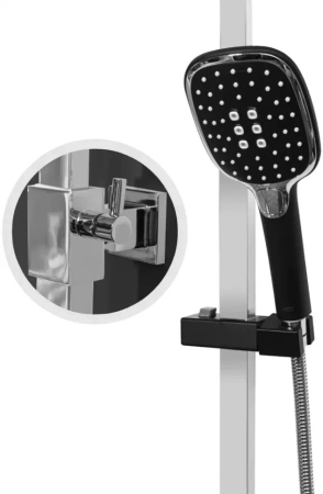 Душевая система Hansberge H5077 Черный хром
