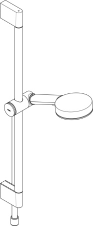 Hansgrohe Pulsify Select S Душевой набор 105 3jet Relaxation cо штангой 65 см хром 24160000