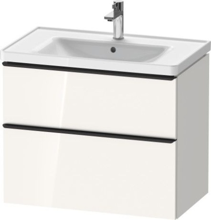 Тумба под раковину Duravit D-Neo 80 см DE435502222 подвесная, белый глянец