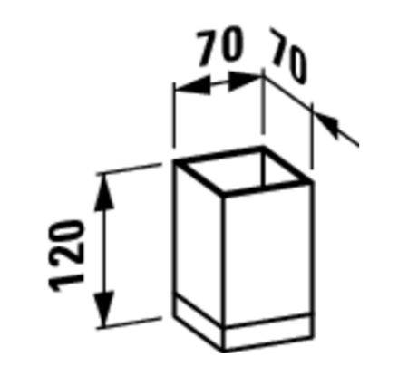 Стакан Kartell by laufen цвет белый 3.8233.0.090.000.1