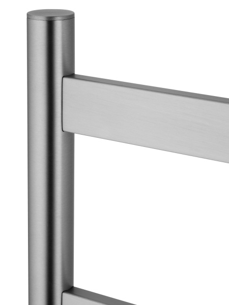 Полотенцесушитель электрический напольный WONZON & WOGHAND, Брашированный никель (WW-A407-BR)