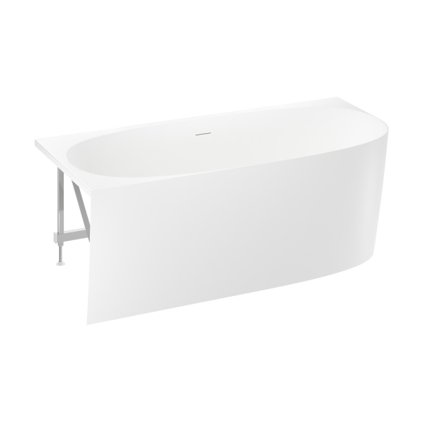 Акриловая ванна в наборе 3 в 1: пристенная ванна (левый разворот), каркас, экран Wellsee Belle Spa 2.0 235802000