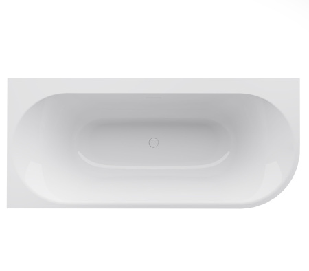Ванна акриловая Vincea VBT-704-1800-L, 1800*800*585, цвет белый, левая, щелевой перелив, слив белый