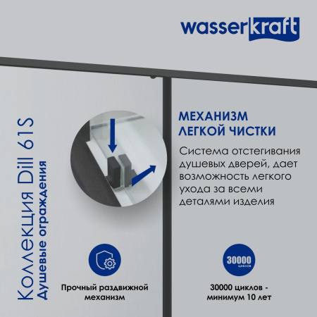 Душевой уголок WasserKRAFT Dill 61S10