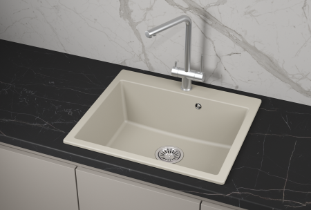 Мойка для кухни Granula 6001 креман, 60х52 см, квадратная