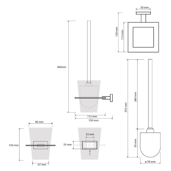 Ершик для унитаза Bemeta Plaza 118113012