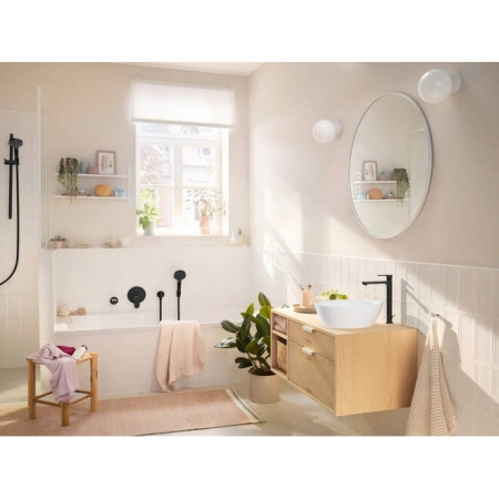 Hansgrohe Rebris S Встраиваемый смеситель для ванны черный матовый 72466670