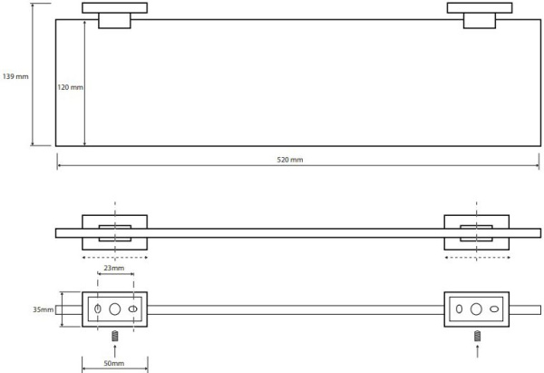 Полочка Bemeta Plaza 118102042