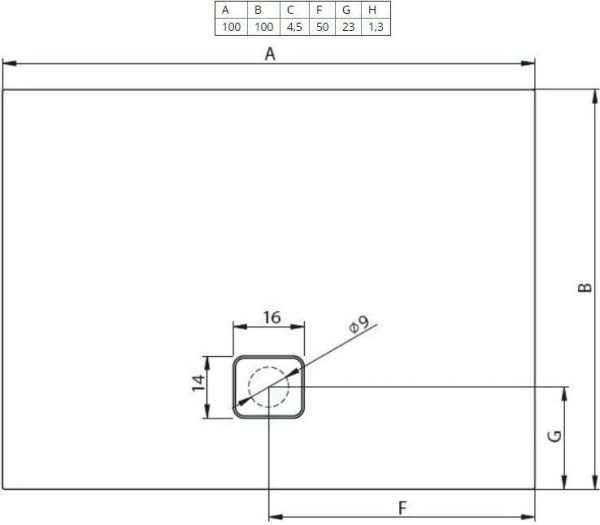 Душевой поддон Riho Basel 430 DC341600000000S 100x100