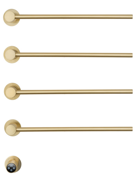 Полотенцесушитель электрический встраиваемый WONZON & WOGHAND, Брашированное золото (WW-A354-BG)