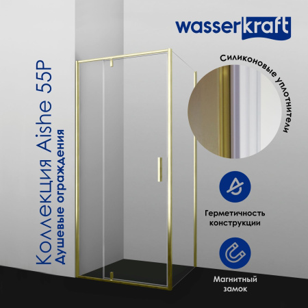 Душевая дверь WasserKRAFT Aisch 55P05