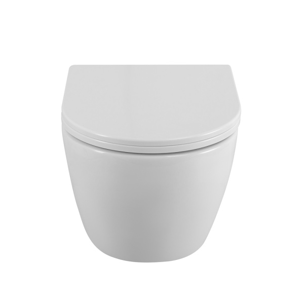 UNO Чаша унитаза подвесного c креплением и сиденьем дюропласт soft close BB3105CHR/SC