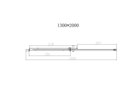 Душевая дверь Vincea Dice VDS-4D130CL, 1300, хром, стекло прозрачное