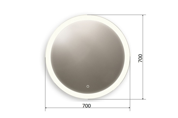 Orange Sun LEDS70ZE Зеркало с LED подсветкой и сенсорной кнопкой