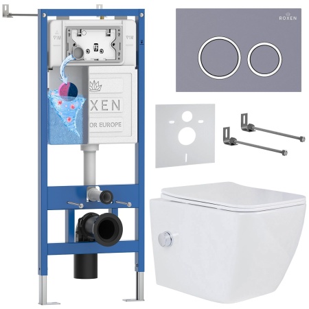 Комплект 6 в 1 RoxenBath StounFix Dual Fresh 966127  (состоит из: 710200, Santi 410260DG, 530135-01X)