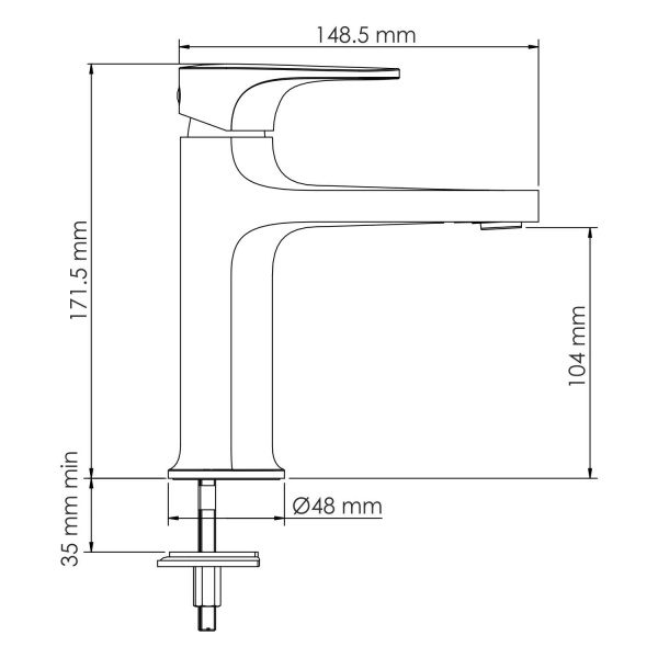 Смеситель для раковины Wasserkraft Asphe 7703
