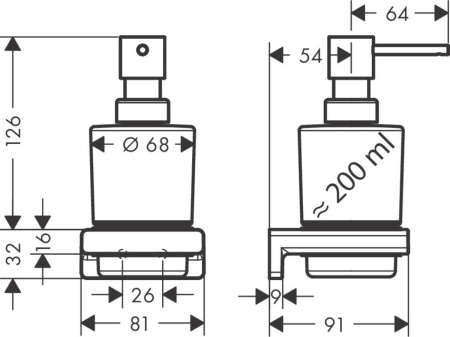 Hansgrohe AddStoris Диспенсер для жидкого мыла золото 41745990