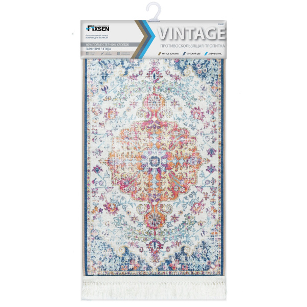 Коврик для ванной 1-ый Fixsen VINTAGE, FX-7000V, mix, 70х80 см