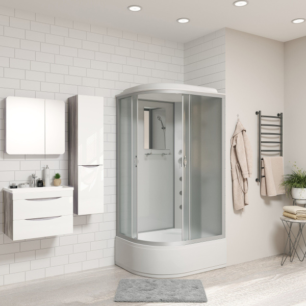 Душевая кабина Niagara Classic NG-2310-14RG 120х80х215, высокий поддон 40 см, стекло матовое