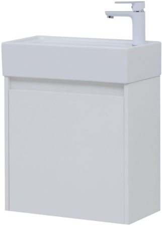Тумба под раковину Aquanet Nova Lite 50 белый глянец (1 дверца)