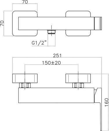 Смеситель для душа Webert Armony PE870101740, белый