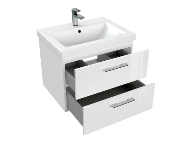 Тумба под раковину подвесная Cersanit LARA 60 для COMO 60 белый, 64133