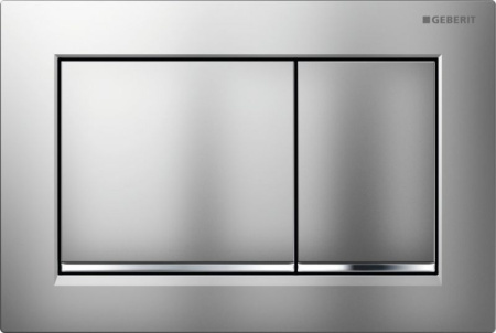 Смывная клавиша Geberit Omega 30 115.080.KN.1 хром матовый, хром глянец