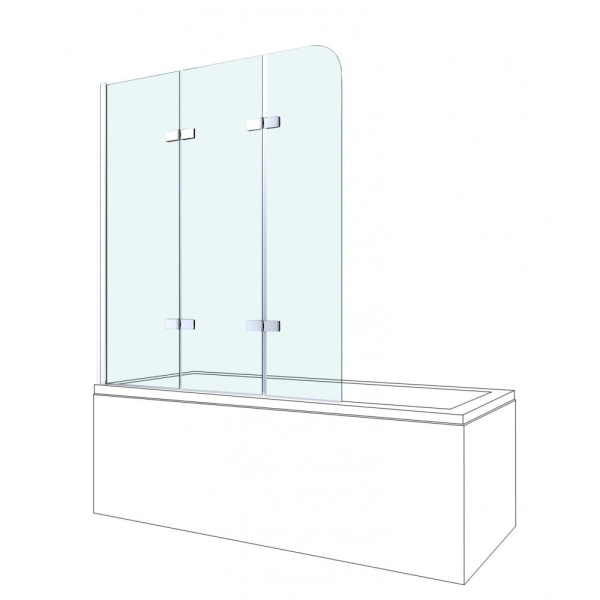 Шторка для ванны BERGES CITY 2.0 1000