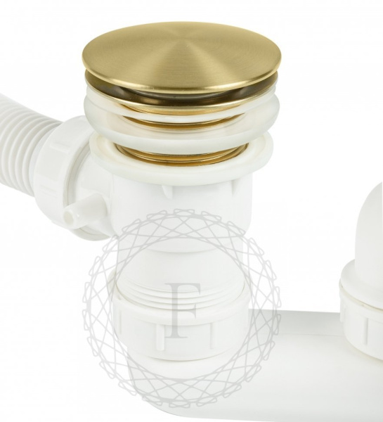 Сифон для ванны автоматический FILARETE FL90 (Матовое золото)