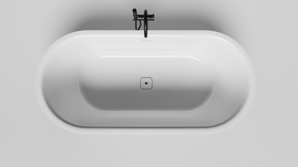Ванна отдельностоящая Salini PERLA 170x80 покраска по RAL полностью, S-Stone, матовый 1049201MF