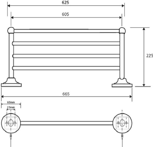 Полочка Bemeta Retro 144102187