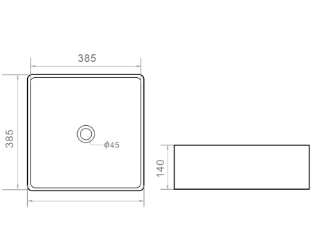 Orange RA02385W раковина накладная белая глянцевая, санфарфор