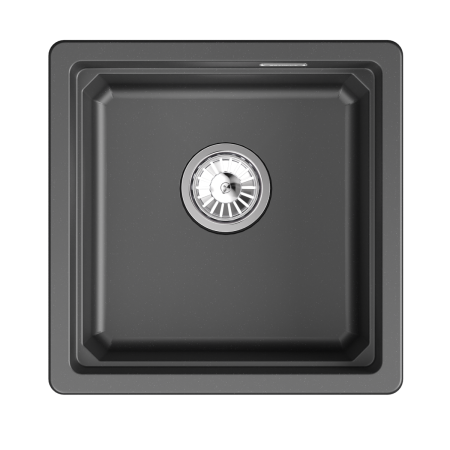 Мойка для кухни Granula Kitchen Space 4501iU шварц, 45х45 см, квадратная