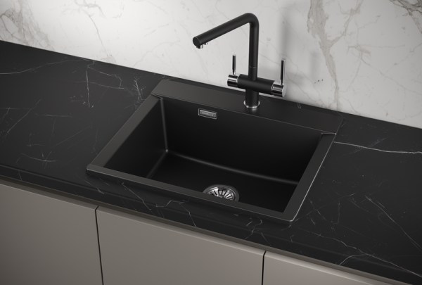 Мойка для кухни Granula Estetica 5804 турмалин, 58х50 см, прямоугольная