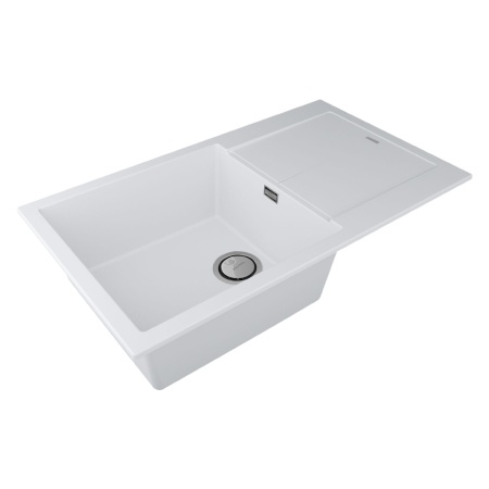 Мойка EXTENSIO 86, ACRYSTONE, PM988650-WH, WHITE, 860х500 мм, Paulmark