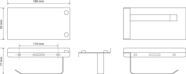 Держатель туалетной бумаги Bemeta Hotel 153312132
