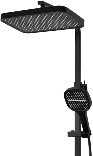Душевая система Hansberge H5077 Черный матовый