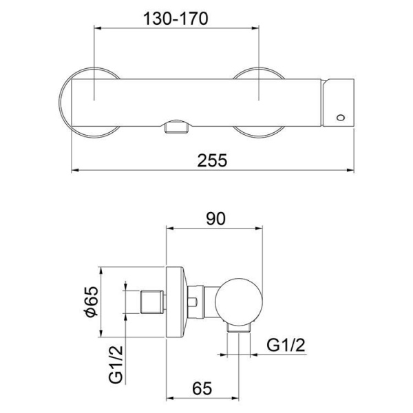 Смеситель для душа Webert One-B NB870102741
