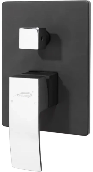 Душевая система скрытого монтажа Hansberge H6077 Черный хром