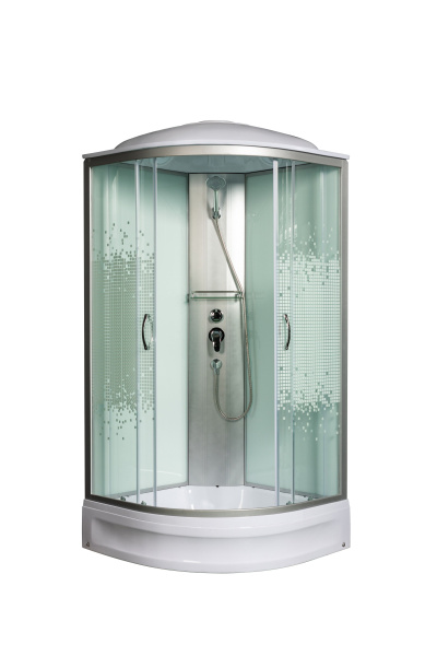 Душевая кабина Мономах 90/24 С МЗ, 900х900х2100, полукруг