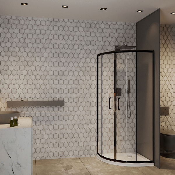 Душевой уголок Roxen Santi 55020-80B (80*80*195)