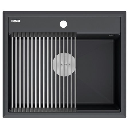 Мойка STEPIA 60, IT-GRANIT, PM115951-AN, антрацит, 590х510, Paulmark